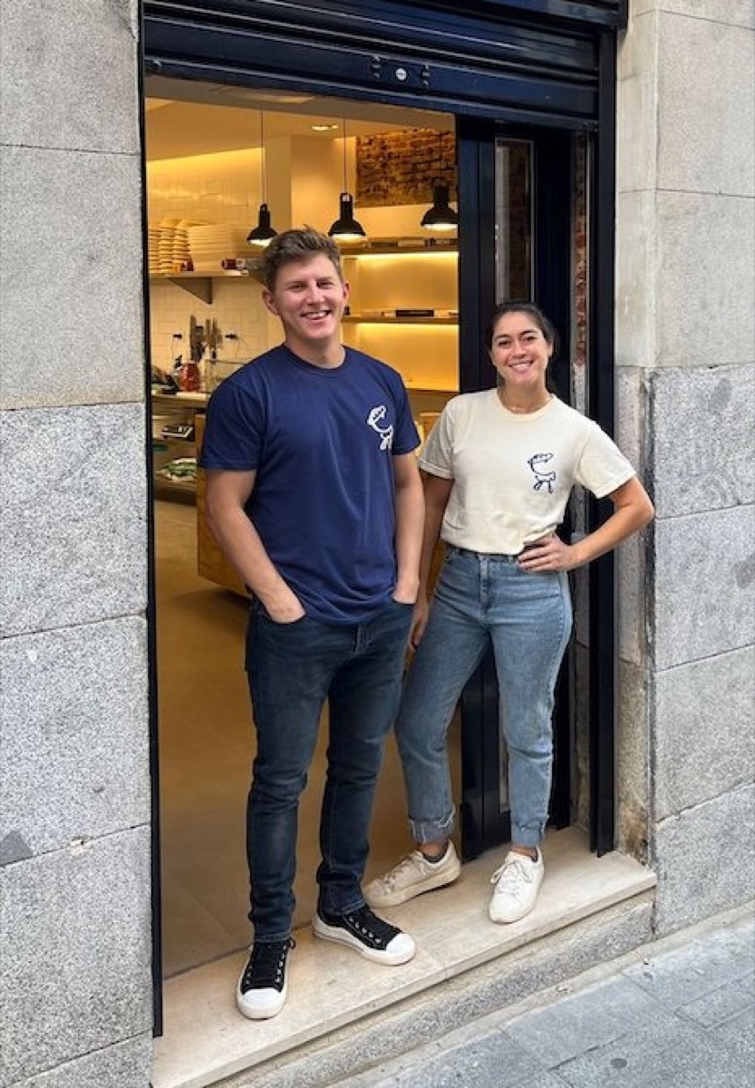 Valerie Hassan and George Kallias, founders of Santo Bakehouse Madrid